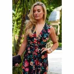 Girl In Mind Black Darla Wrap Maxi Dress -Girl In Mind unnamed file 1022