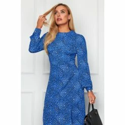 Girl In Mind Blue Cass Long Split Leg Midi Dress -Girl In Mind unnamed file 1062
