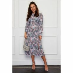 Girl In Mind Blue Cass Long Split Leg Midi Dress -Girl In Mind unnamed file 1067