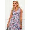 Girl In Mind Multi Sleeveless Collar Midi Dress -Girl In Mind unnamed file 1090