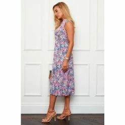 Girl In Mind Multi Sleeveless Collar Midi Dress -Girl In Mind unnamed file 1092