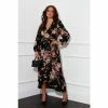 Girl In Mind Black Floral Regular Petite Long Sleeve Wrap Midi Dress 2 Girl In Mind Black Floral Regular Petite Long Sleeve Wrap Midi Dress -Girl In Mind unnamed file 1188