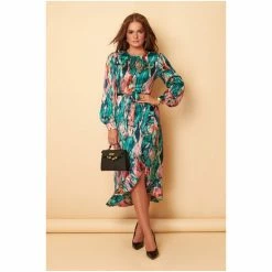 Girl In Mind Multi Animal Frill Wrap Skirt Midi Dress 7 Girl In Mind Multi Animal Frill Wrap Skirt Midi Dress -Girl In Mind unnamed file 1198