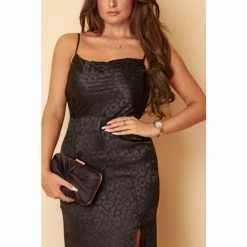Girl In Mind Black Cami Cowl Neck Maxi Dress -Girl In Mind unnamed file 1210