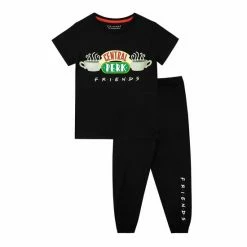 Character Black Central Park Friends Children's Short Sleeve Pyjama Set -Girl In Mind unnamed file 123