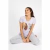 Character Grey - Lady And The Tramp Ladies Disney Short Sleeve Long Leg Pyjamas -Girl In Mind unnamed file 128