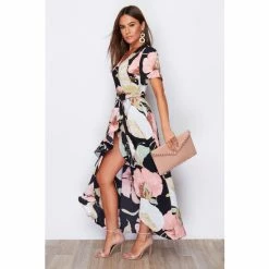 Girl In Mind Black Farren Wrap Maxi Dress -Girl In Mind unnamed file 1305