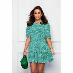 Girl In Mind Green Petite Esther Dress With Long Sleeves -Girl In Mind unnamed file 1323