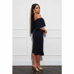 Girl In Mind Navy Lucia Off Shoulder Bodycon Dress -Girl In Mind unnamed file 1326