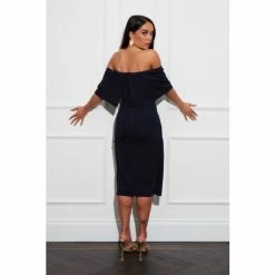 Girl In Mind Navy Lucia Off Shoulder Bodycon Dress -Girl In Mind unnamed file 1327