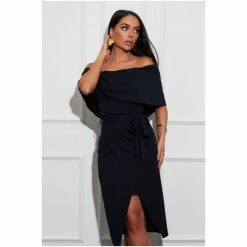Girl In Mind Navy Lucia Off Shoulder Bodycon Dress -Girl In Mind unnamed file 1328