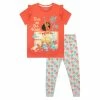 Character Orange Moana Disney Short Sleeve Pyjamas 2 Character Orange Moana Disney Short Sleeve Pyjamas -Girl In Mind unnamed file 134
