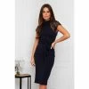 Girl In Mind Navy Lyla High Neck Lace Top Midi Dress -Girl In Mind unnamed file 1345