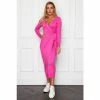 Girl In Mind Pink Knitted Midaxi Wrap Dress -Girl In Mind unnamed file 1369