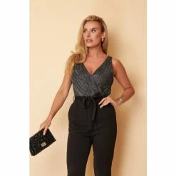 Girl In Mind Silver Regular Wrap Front Jumpsuit -Girl In Mind unnamed file 1456