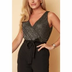 Girl In Mind Silver Regular Wrap Front Jumpsuit -Girl In Mind unnamed file 1459