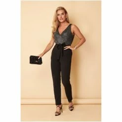 Girl In Mind Silver Regular Wrap Front Jumpsuit -Girl In Mind unnamed file 1460