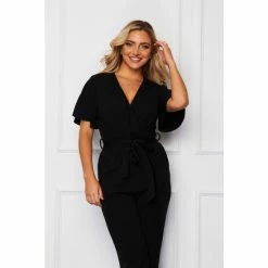Girl In Mind Black Trixie Angel Sleeve Jumpsuit -Girl In Mind unnamed file 1509