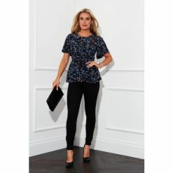 Girl In Mind Black Imogen Peplum Blouse -Girl In Mind unnamed file 1536