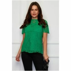 Girl In Mind Black Christine Lace Blouse -Girl In Mind unnamed file 1576