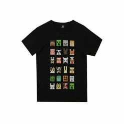 Character Black Minecraft T-Shirt -Girl In Mind unnamed file 158