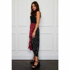 Girl In Mind Red Mixed Print Wrap Skirt -Girl In Mind unnamed file 1602