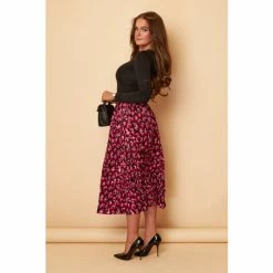 Girl In Mind Pink Petite Pleated Midi Skirt 3 Girl In Mind Pink Petite Pleated Midi Skirt -Girl In Mind unnamed file 1611