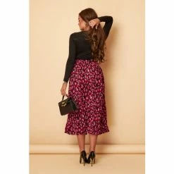 Girl In Mind Pink Petite Pleated Midi Skirt 4 Girl In Mind Pink Petite Pleated Midi Skirt -Girl In Mind unnamed file 1612