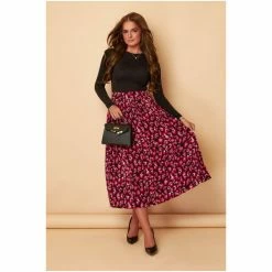 Girl In Mind Pink Petite Pleated Midi Skirt 6 Girl In Mind Pink Petite Pleated Midi Skirt -Girl In Mind unnamed file 1614
