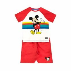 Character Red Mickey Mouse Disney Shorts And T-Shirt Set -Girl In Mind unnamed file 163