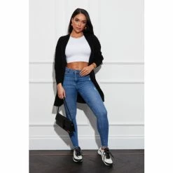 Girl In Mind Black Cable Knit Cardigan -Girl In Mind unnamed file 1642