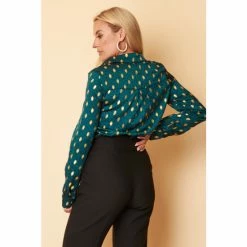 Girl In Mind Green Carlie Long Sleeve Shirt -Girl In Mind unnamed file 1660