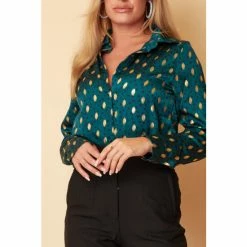 Girl In Mind Green Carlie Long Sleeve Shirt -Girl In Mind unnamed file 1662