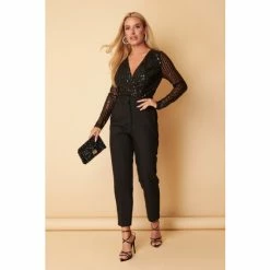 Girl In Mind Black Regular Petite Sequin Bodysuit 11 Girl In Mind Black Regular Petite Sequin Bodysuit -Girl In Mind unnamed file 1667