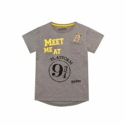 Character Brown Harry Potter Printed Dipped Back Hem Tee -Girl In Mind unnamed file 167