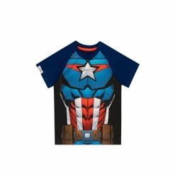Character Blue/Red Captain America Disney Marvel Kids T-Shirt