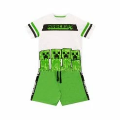 Character Green Minecraft Shorts And T-Shirt Set 5 Character Green Minecraft Shorts And T-Shirt Set -Girl In Mind unnamed file 248