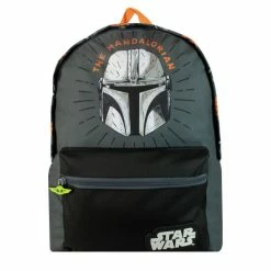 Character Black Mandalorian Printed Backpack - Kids