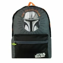 Character Black Mandalorian Printed Backpack - Kids -Girl In Mind unnamed file 323
