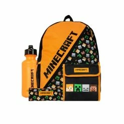 Character Orange Minecraft Backpack And Lunch Bag -Girl In Mind unnamed file 348