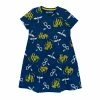Character Blue Harry Potter Girls Frill Printed Dress -Girl In Mind unnamed file 396