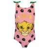 Character Pink Lion King Girls Printed Tie Swimsuit -Girl In Mind unnamed file 471