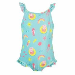 Character Blue Peppa Pig Girls Printed Frill Swimsuit -Girl In Mind unnamed file 482