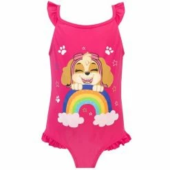 Character Blue Peppa Pig Girls Printed Frill Swimsuit -Girl In Mind unnamed file 483