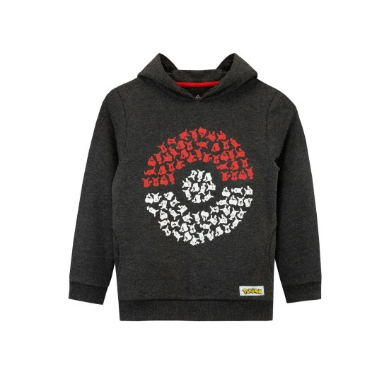 Character Grey Pokemon Hoodie 2 Character Grey Pokemon Hoodie