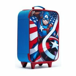 Character Blue Captian America Trolley Bag