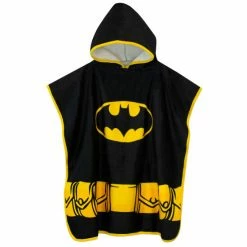 Character Black Batman License Kids Printed Poncho