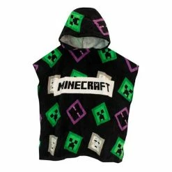 Character Black Licensing Boys Minecraft Poncho -Girl In Mind unnamed file 616