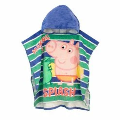 Character Blue George Pig Licensing Towel Poncho