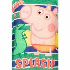 Character Blue George Pig Licensing Towel Poncho -Girl In Mind unnamed file 633